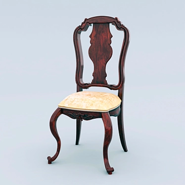 Elegant Beladora Open Back Chair 3D model image 1 