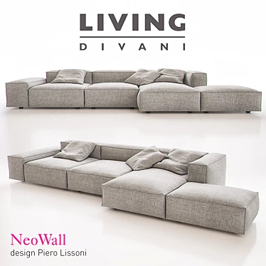 Modern Living Divani NeoWall Sofa 3D model image 1 