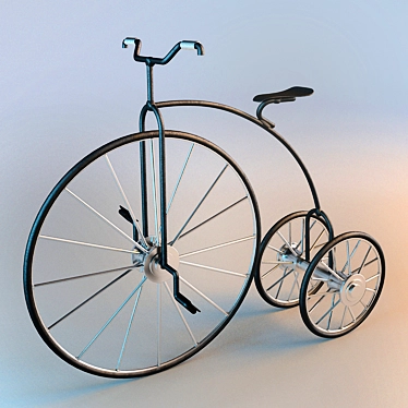 Vintage-inspired Decorative Bike: 40cm Height 3D model image 1 