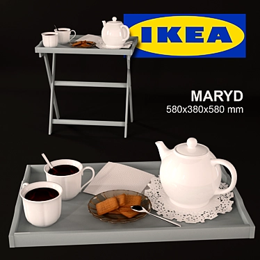 Modern MARYD Serving Table - Versatile and Elegant 3D model image 1 