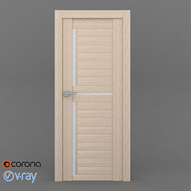 Modern Interiors: Textured Door 3D model image 1 