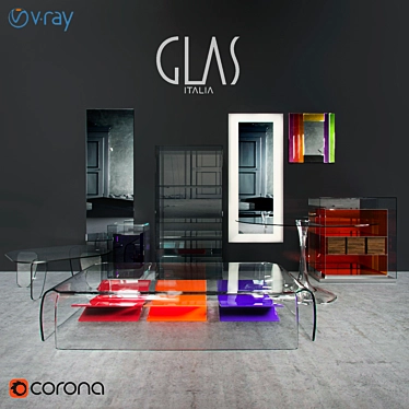 Glas Italia Collection: Elegant Glass Furniture 3D model image 1 