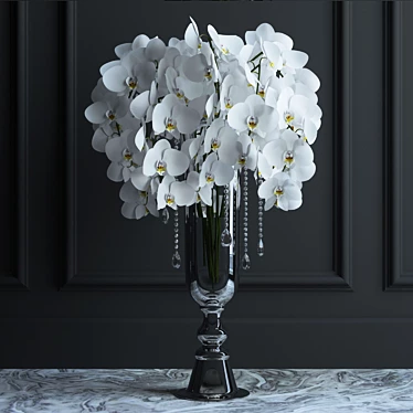 Phalaenopsis Orchid Bouquet: Elegant and Lightweight 3D model image 1 