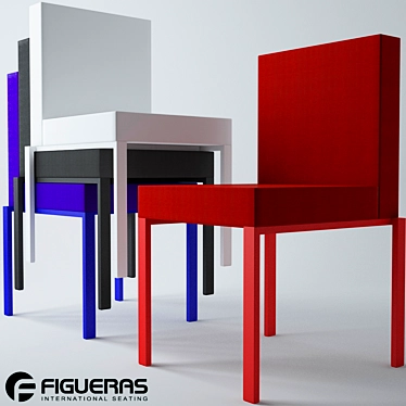 Stackable Oxymore 400 Chair by Figueras 3D model image 1 