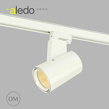 Sleek LED Track Light 3D model image 1 