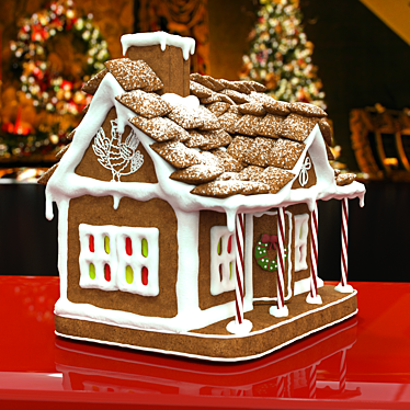 Christmas Gingerbread House: Russian Tradition 3D model image 1 