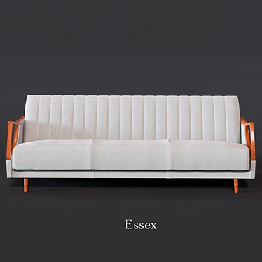 Luxurious 3-Seater Essex Sofa 3D model image 1 