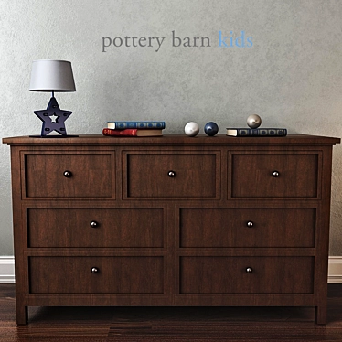 Pottery Barn Elliott Dresser 3D model image 1 