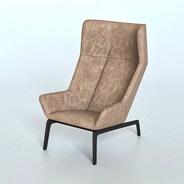 Elegant Romb Armchair 3D model image 1 