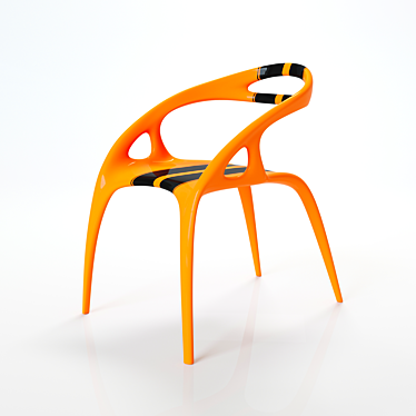 Camaro-inspired Plastic Chair 3D model image 1 