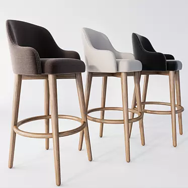 Elevate Your Space with a Modern Bar Chair 3D model image 1 