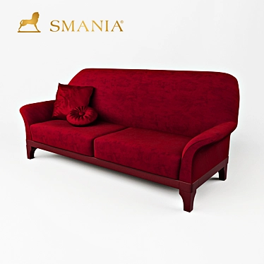 Smania Manta Sofa: Italian Elegance in Fabric 3D model image 1 