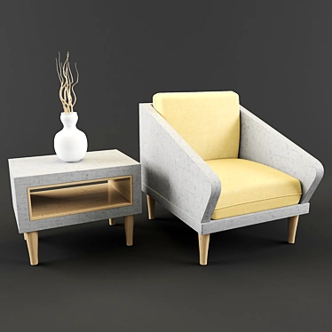 Contemporary Furnishings 3D model image 1 