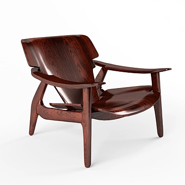 Modern Diz Armchair by Sergio Rodrigues 3D model image 1 