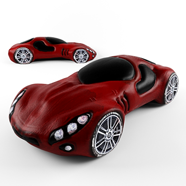 Customizable Clay Car Figurines 3D model image 1 