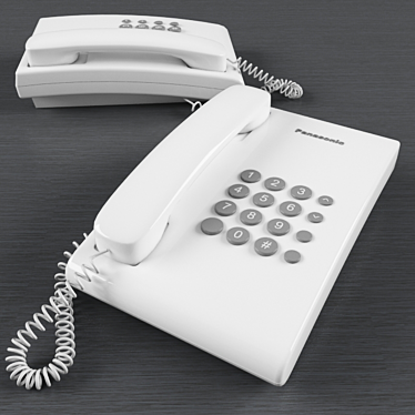 Panasonic KX-TS2350RUT Corded Phone 3D model image 1 