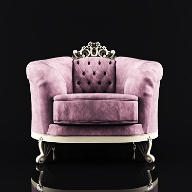 Elegant Ducale Armchair by Mobil Piu 3D model image 1 