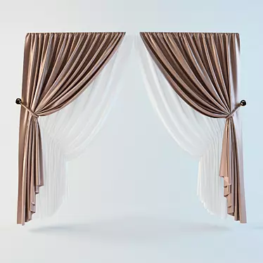 Pickup Curtains and Blinds 3D model image 1 