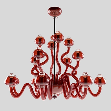 Barovier&Toso Bissa Boba Chandelier 3D model image 1 