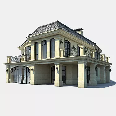 Spacious Private House 3D model image 1 