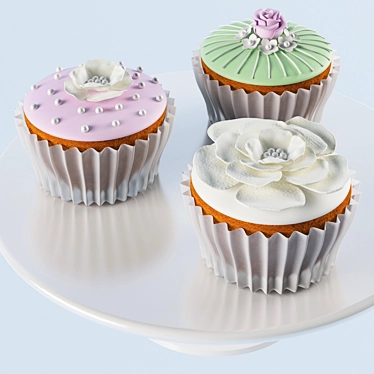 Delicious Cupcakes for Every Occasion 3D model image 1 