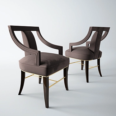 Eanda: Matriarch-Inspired Dining Chair 3D model image 1 
