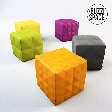 BuzziCube 3D: Fashionable and Functional Pouf 3D model image 1 