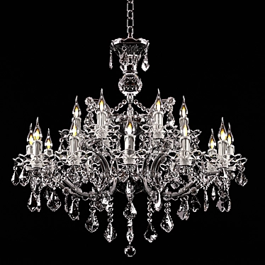 Captivating Crystal Chandelier: Timothy Oulton Medium 3D model image 1 