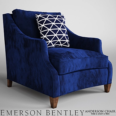 Elegant Anderson Chair: Luxury Comfort 3D model image 1 