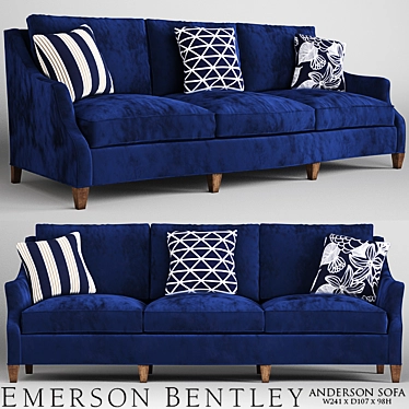 Elegant Anderson Sofa: Timeless Design 3D model image 1 