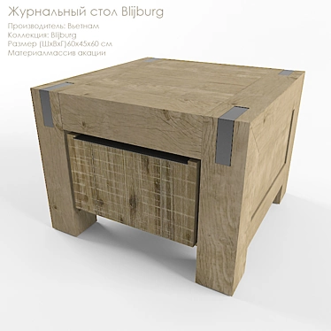 Blijburg Acacia Coffee Table 3D model image 1 