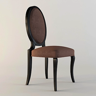 Title: Elegant Italian Design Chair 3D model image 1 