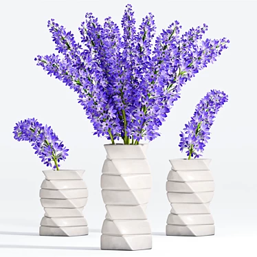 Elegant Purple Vase 3D model image 1 