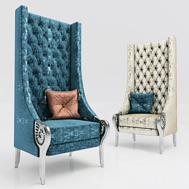 Elegant Alexandra Armchair 3D model image 1 