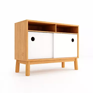 Scandinavian Wilson Sideboard 3D model image 1 