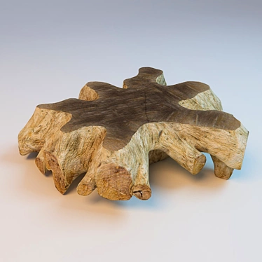 Natural Root Coffee Table | 95cm x 95cm 3D model image 1 