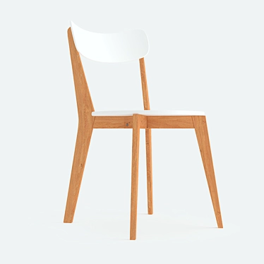 Scandi Vitak Chair: Sleek Scandinavian Design 3D model image 1 