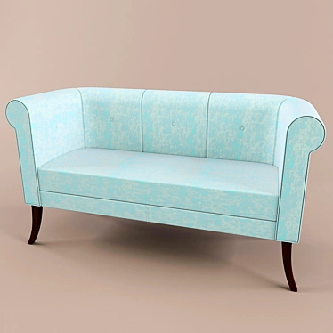 Modern 1500x600x800 Couch 3D model image 1 
