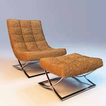 James Nickel Leather Seat Luxury 3D model image 1 