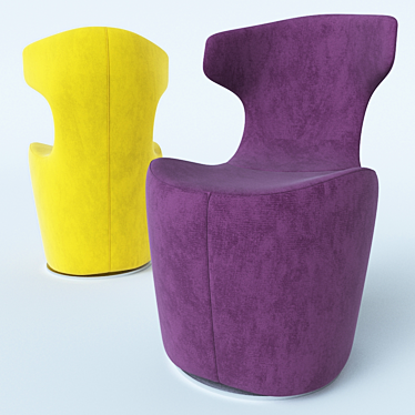 Compact and Chic: Mini Papilio Chair 3D model image 1 