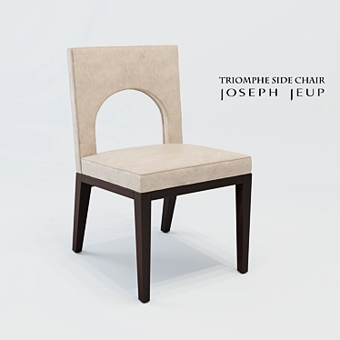 Elegant Triomphe Side Chair 3D model image 1 