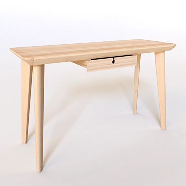 Title: IKEA LISABO | Stylish Wooden Console Table 3D model image 1 