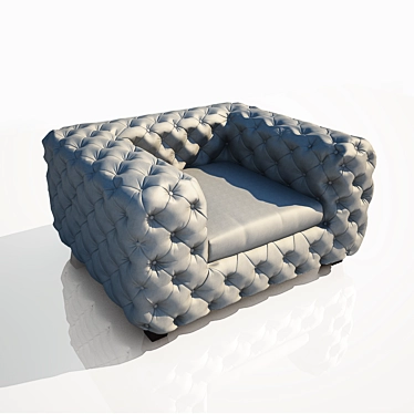 Lux Velvet Armchair by Kare Design 3D model image 1 