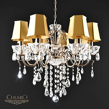 Elegant Sicily Chandelier 3D model image 1 