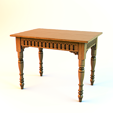 Modern Dining Table 3D model image 1 