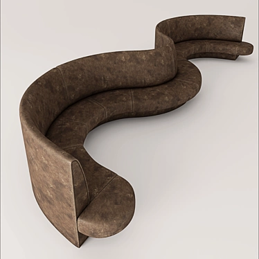 Relaxation Haven: Lounge Sofa 3D model image 1 
