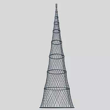 Sleek Shukhov Tower Sculpture 3D model image 1 