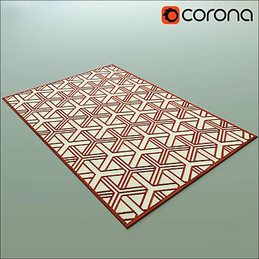 Luka Red Dimensions Rug: Versatile Indoor/Outdoor Carpet 3D model image 1 