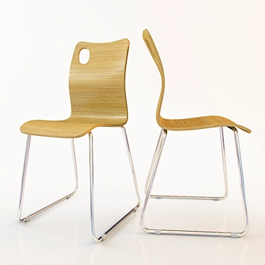 Elegant Hospitality Chair 3D model image 1 
