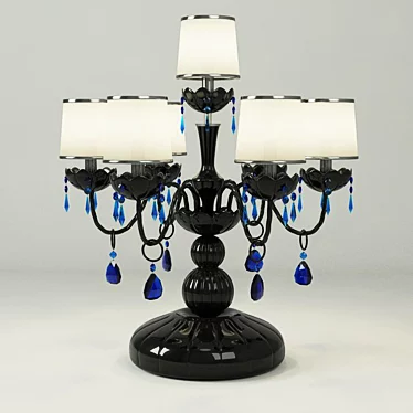 Italian Glass Crystal Table Lamp 3D model image 1 